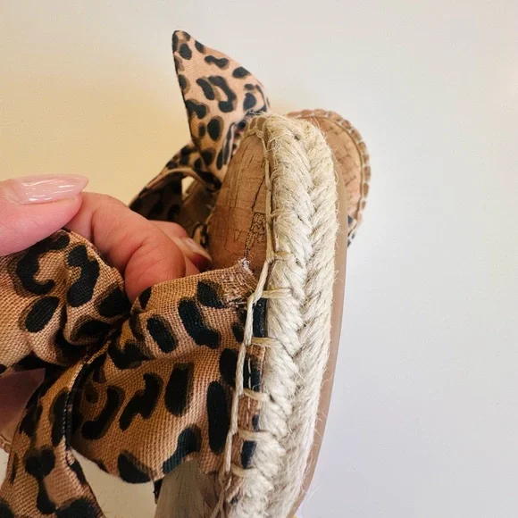 NINE‎ WEST Bellah Leopard Print Espadrilles - Picture 3 of 4